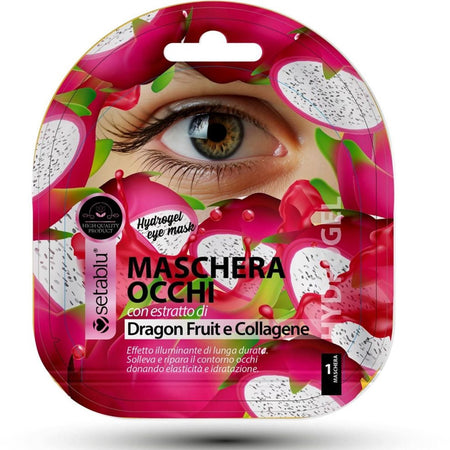 Maschera Patch Occhi Hydrogel Con Estratto Di Dragon Fruit Collagene Effetto Illuminante