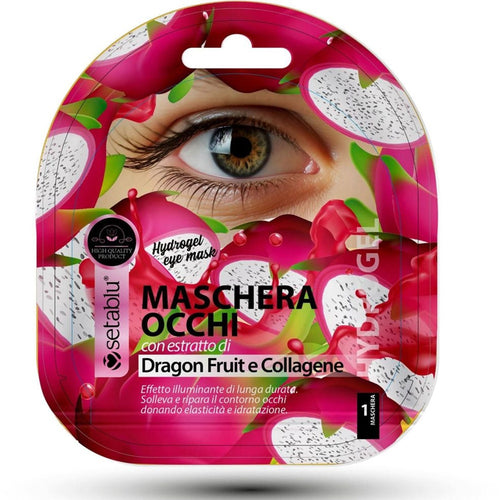 Maschera Patch Occhi Hydrogel Con Estratto Di Dragon Fruit Collagene Effetto Illuminante