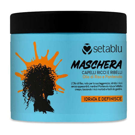 Maschera Per Capelli Ricci E Ribelli 500 Ml Con Olio Di Riso Pantenolo Idrata Definisce