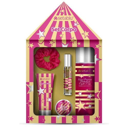 Set Idea Regalo Per Corpo 4pz Confezione Forma Di Tenda Da Circo Per Cura Routine Bellezza