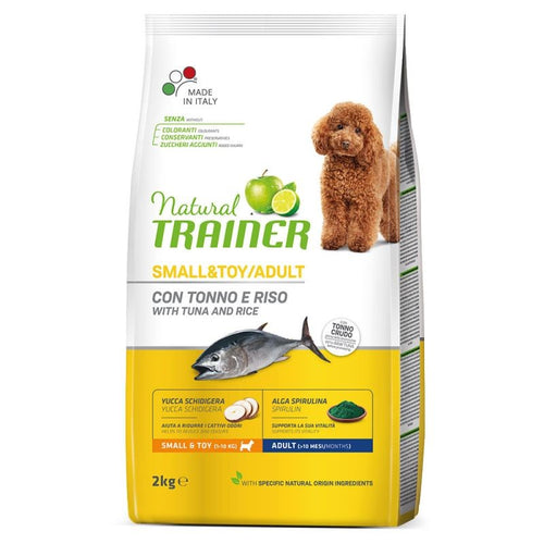 Natural Trainer Mantenimento mangime secco Cani Adult small & toy tonno e riso