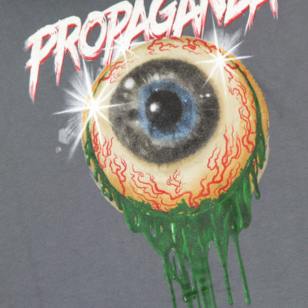 PROPAGANDA Felpa Cappuccio Uomo Scarful Eye Hoodie Grey da uomo