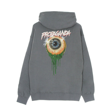 PROPAGANDA Felpa Cappuccio Uomo Scarful Eye Hoodie Grey da uomo