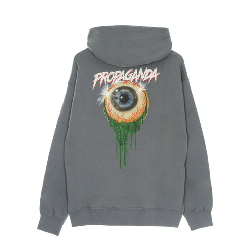 PROPAGANDA Felpa Cappuccio Uomo Scarful Eye Hoodie Grey da uomo