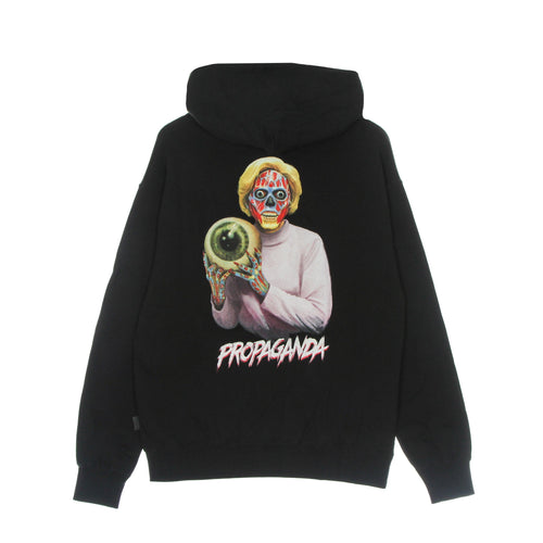 PROPAGANDA Felpa Cappuccio Uomo Scarful She Hoodie Black da uomo