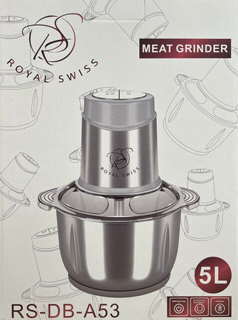 Tritatutto Elettrico Da 5 Lt Robot Da Cucina Tritacarne A 6 Lame 500w Ciotola In Acciaio