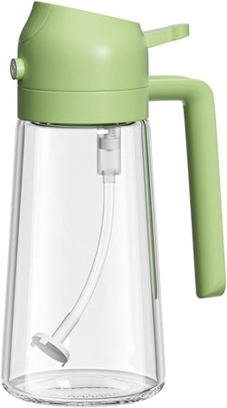 Set Dispenser Dosatore 2 In 1 Oliera Spruzzatore Olio Con 3 Contenitori Condimenti Cucina