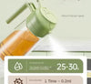 Set Dispenser Dosatore 2 In 1 Oliera Spruzzatore Olio Con 3 Contenitori Condimenti Cucina