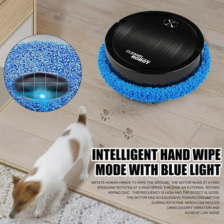 Robot Aspirapolvere Lavapavimenti Automatico Intelligente Silenzioso Interruttore A Pulsante