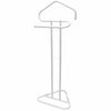 Appendiabiti Da Terra 2 Posti Attaccapanni Stand Guardaroba In Metallo 43,5x36x110,5cm