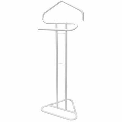 Appendiabiti Da Terra 2 Posti Attaccapanni Stand Guardaroba In Metallo 43,5x36x110,5cm