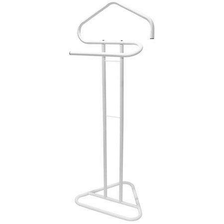 Appendiabiti Da Terra 2 Posti Attaccapanni Stand Guardaroba In Metallo 43,5x36x110,5cm
