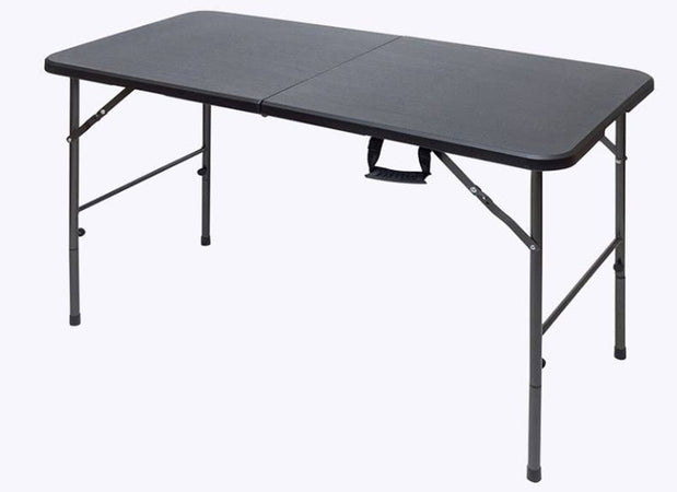 Tavolo Pieghevole Portatile Rettangolare 120cm Multiuso Campeggio Con Maniglia Trasporto