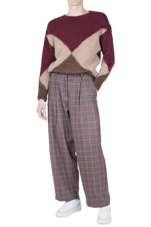 LA FEMME BLANCHE La Femme Blanche - Pantalone - 461751 - Fantasia Marrone da donna