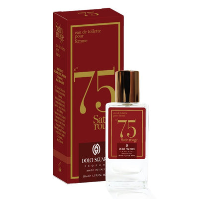 Profumo Corpo Eau De Toilette Donna N°75 Satin Rouge 50ml Fragranza Unica Avvolgente 014870