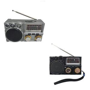 Radio Portatile Multifunzione Retrò A Batteria Bande Fm Am Sw Analogica Q-sy621
