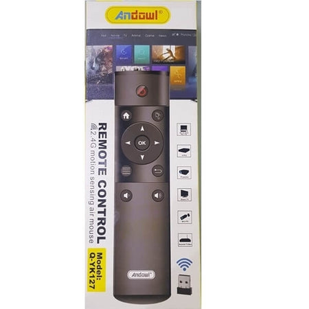 Telecomando Tv Universale Q-yk127 Per Smart Tv Android Tv Box Con Ricevitore Usb Wireless