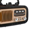 Radio Da Tavolo Con Pannello Solare Portatile Stile Vintage Retrò Bande Am Fm Sw Q-sy721