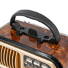 Radio Da Tavolo Con Pannello Solare Portatile Stile Vintage Retrò Bande Am Fm Sw Q-sy721
