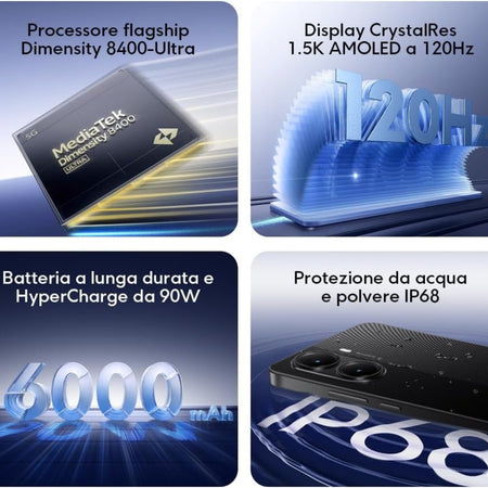 Poco x7 Pro 8+256gb 6.67 5g Black ds eu