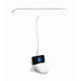 Lampada Da Scrivania Luce Led Ricaricabile Con Clip Morsetto Braccio Regolabile Q-led821
