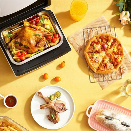 Friggitrice Ad Aria Multifunzione Forno 15lt Senza Olio Cestello Antiaderente 10 Programmi