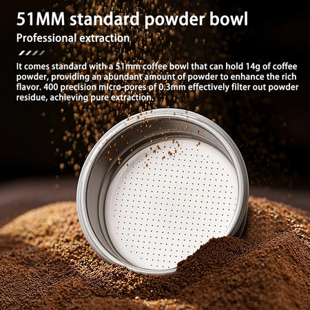 Mini Macchina Per Caffè Espresso Portatile Ricaricabile 20 Bar 2in1 Per Capsule Macinato