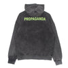 PROPAGANDA Felpa Leggera Cappuccio Uomo Logo Hoodie Stone Washed da uomo