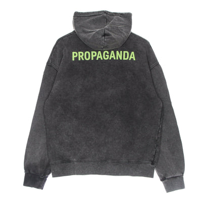 PROPAGANDA Felpa Leggera Cappuccio Uomo Logo Hoodie Stone Washed da uomo