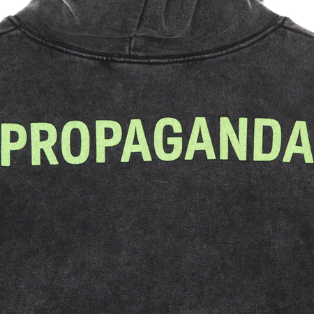 PROPAGANDA Felpa Leggera Cappuccio Uomo Logo Hoodie Stone Washed da uomo