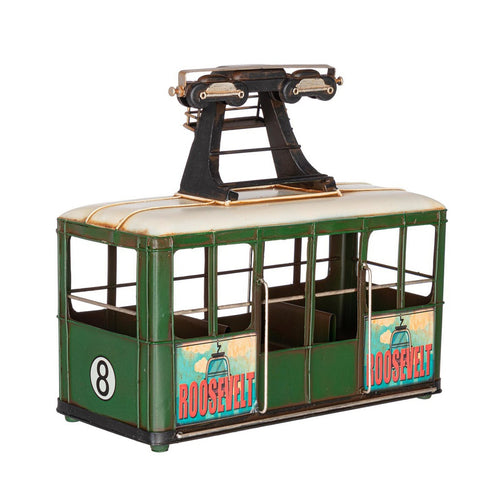 Decorazione Linden funivia in metallo colore verde per decorazioni natalizie