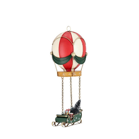 Mongolfiera decorativa "Noelle" in metallo per decorazione di Natale