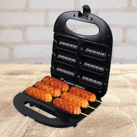 Piastra Elettrica Antiaderente Multifunzione 750w Calore Uniforme Per Corn Dog Hot Dog