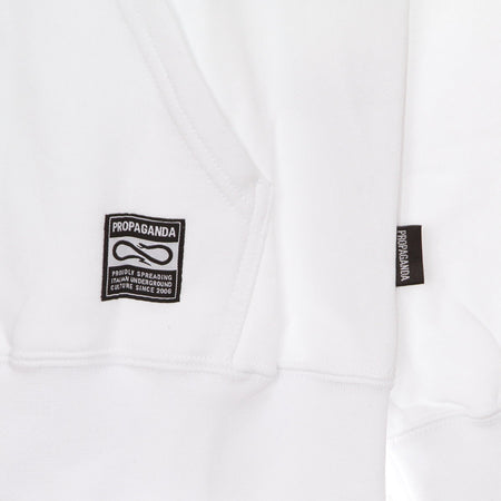 PROPAGANDA Felpa Cappuccio Uomo Ribs Icon Mask Hoodie White da uomo