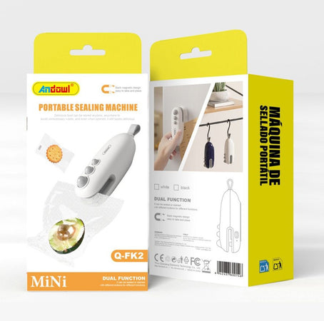 Mini Macchina Sigillatrice Per Sacchetti Portatile Doppia Funzione Ricaricabile Q-fk2
