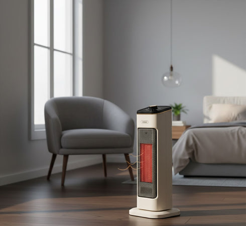 Stufa Riscaldatore Elettrico Portatile Per Interni Oscillante A Torre 2400w Q-nf2400