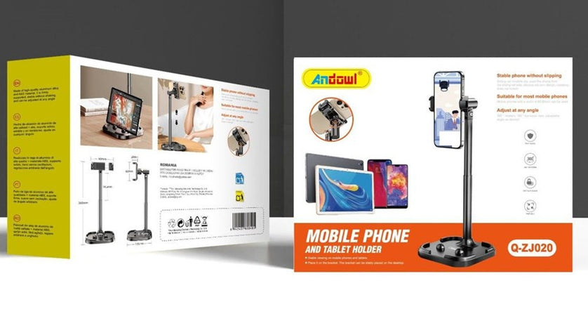 Supporto Da Tavolo Per Telefoni Cellulari Tablet Con Clip Rotazione Regolabile Q-zj020
