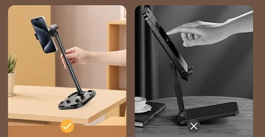 Supporto Da Tavolo Per Telefoni Cellulari Tablet Con Clip Rotazione Regolabile Q-zj020