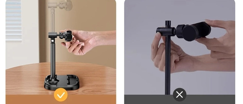 Supporto Da Tavolo Per Telefoni Cellulari Tablet Con Clip Rotazione Regolabile Q-zj020