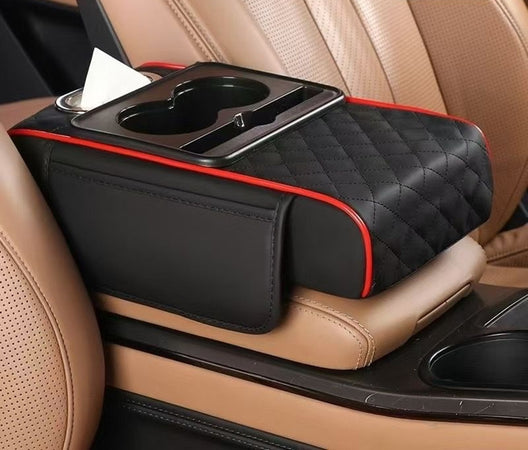 Cuscino Auto Antiscivolo Imbottitura Impermeabile Copri Bracciolo Con Tasca Portaoggetti