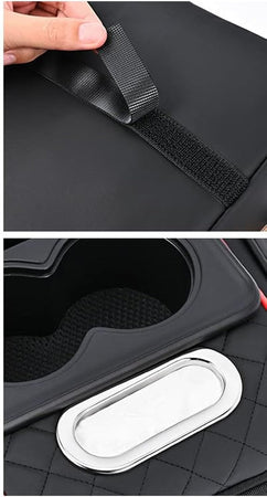 Cuscino Auto Antiscivolo Imbottitura Impermeabile Copri Bracciolo Con Tasca Portaoggetti