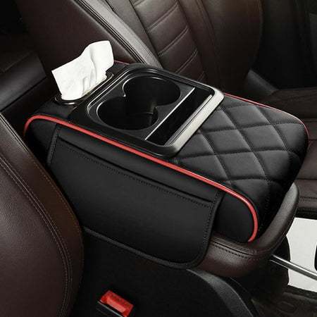 Cuscino Auto Antiscivolo Imbottitura Impermeabile Copri Bracciolo Con Tasca Portaoggetti