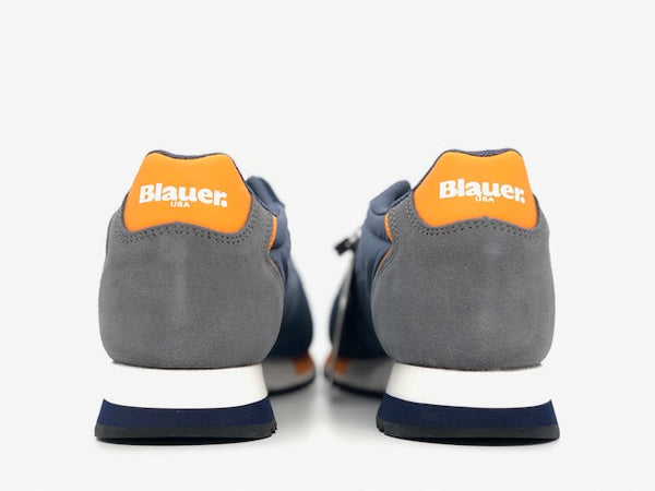 BLAUER Sneaker Uomo Queens01 Navy/ Orange