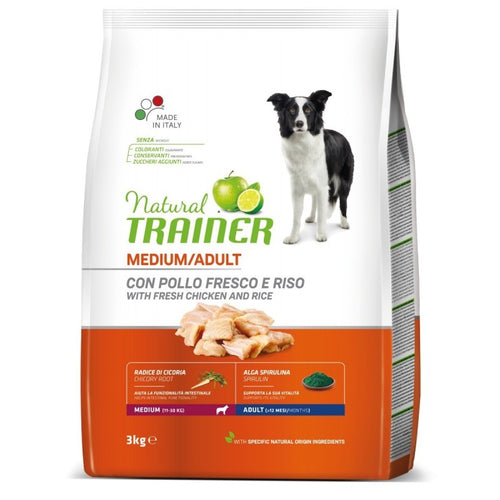 Natural Trainer Mantenimento mangime secco Cani Adult medium pollo e riso