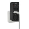 Multipresa Da Parete Multipla 7in1 Con 4 Usb 1 Schuko 2 Spine Eu 3500w Salvaspazio Q-cz3500