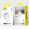 Caricatore Caricabatterie Da Parete Dual Usb 3.1a Ricarica Rapida Cellulari Tablet Q-cd63