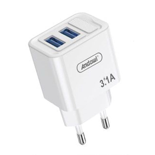 Caricatore Caricabatterie Da Parete Dual Usb 3.1a Ricarica Rapida Cellulari Tablet Q-cd63