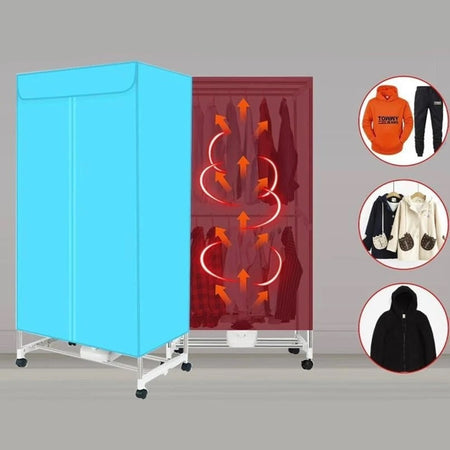 Asciugatrice Elettrica Portatile Asciuga Biancheria Vestiti 1500w Per Case Camper Viaggio