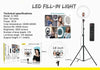 Luce Ad Anello Led Con Staffa Treppiede Telecomando Supporto Smartphone Foto Set Q-1800