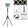 Luce Ad Anello Led Con Staffa Treppiede Telecomando Supporto Smartphone Foto Set Q-1800